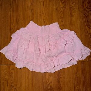 Pink Ruffled Women's Skirt